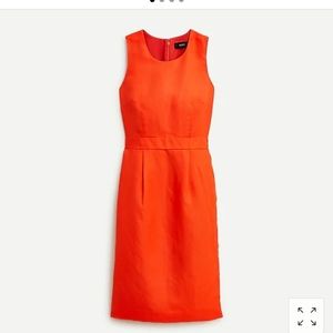 J. Crew Structured linen blend dress